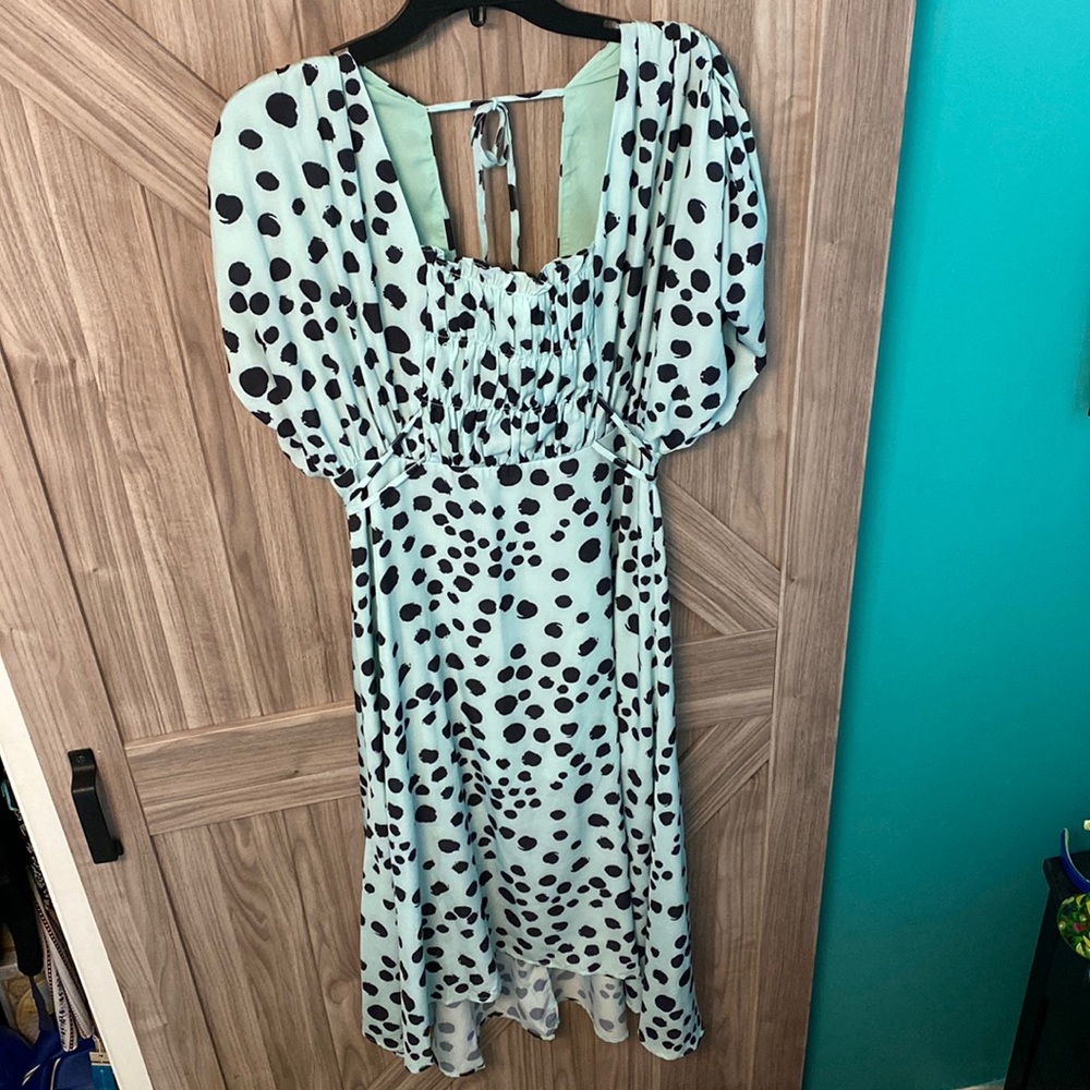 Midi polka dot dress